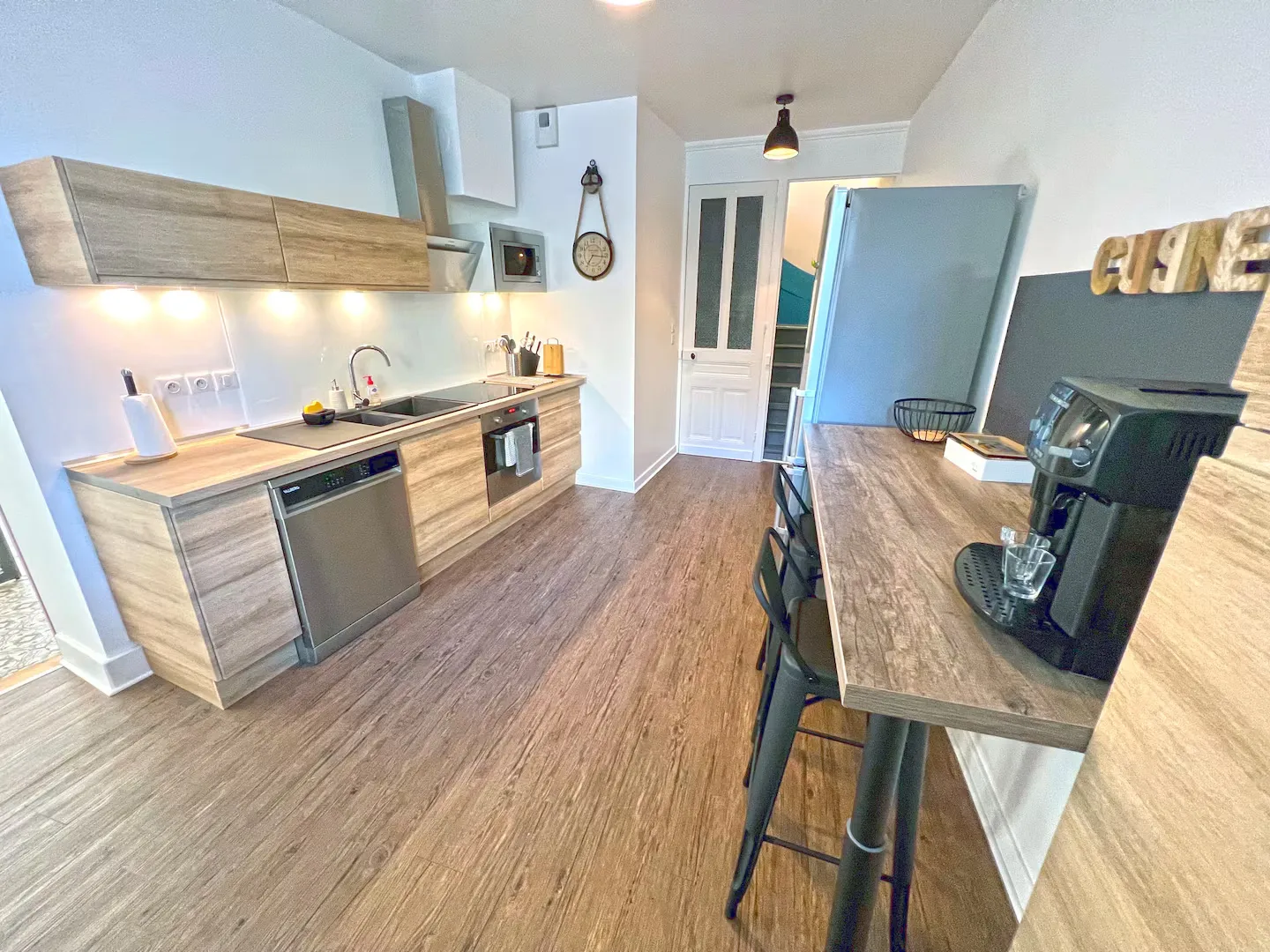 Cuisine équipée du gîte