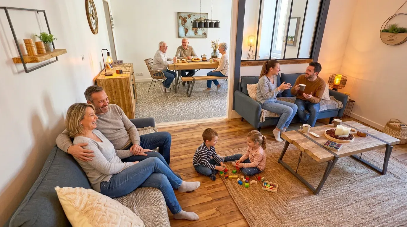 Espace de vie du gîte